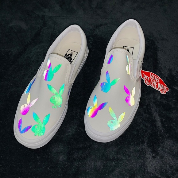 Custom rainbow reflective vans - Picture 9 of 11